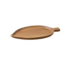 Bandeja de Servir de Madera con Diseño Minimalista de Hojas, Madera Natural Sólida Hecha a Mano, Decoración para Mesa de Comedor - Product Image 6