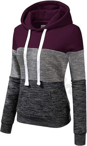 Sweat-shirt à capuche pour femme, nouveau design, 100% coton polyester, doux, confortable, style uni, broderie de logo personnalisée - Product Image 2