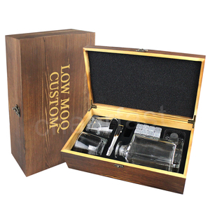Coffret cadeau d'anniversaire pour <span class=keywords><strong>homme</strong></span>, pierres à whisky et carafe, boîte en bois, glaçons en granit réutilisables et verres, glaçons à whisky - Product Image 3