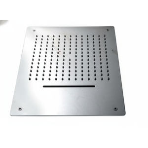 Pomme de douche cachée à cascade à 2 fonctions, acier inoxydable, nickel brossé, montage au plafond, fabricant en gros - Product Image 2