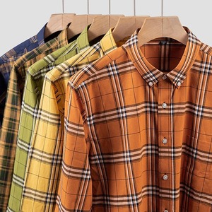 เสื้อเชิ้ตแขนยาวผู้ชาย ฤดูร้อน ผ้าฝ้ายถัก 100% สไตล์ลำลอง สำหรับผู้ใหญ่ - Product Image 2