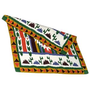 Couverture de selle western classique personnalisable, durable, colorée, en laine et coton, avec doublure en polycoton, fourniture directe d'usine, OEM - Product Image 5