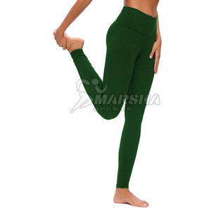 Leggings de yoga à taille élastique avec logo personnalisé, dernier design, vente en gros, légers et écologiques - Product Image 4