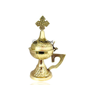 Quemador de Incienso de Metal Bakhoor Hecho a Mano de Primera Calidad, Estilo Árabe, con Función Antiolor para Ocasiones Religiosas - Product Image 1