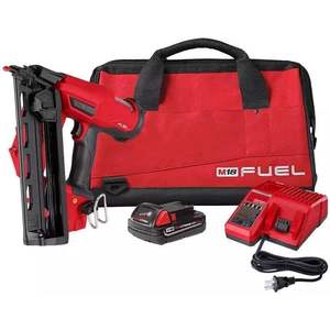 Kit de cloueur sans fil à batterie lithium-ion 16-Gauge pour clous à tête fraisée, moteur sans balais - Product Image 1