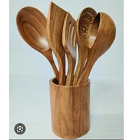 Ensemble d'ustensiles de cuisine en bois de mangue et d'acacia dernier modèle pour décoration de salle à manger d'hôtel sept étoiles et cinq étoiles de haute qualité et finition