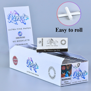 Papiers à rouler rectangulaires Karobo Premium Kingsize blancs ultra-fins à combustion lente pour cigarettes au style simple personnalisé - Product Image 6
