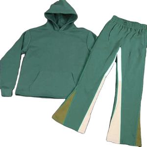 Ensemble de survêtement de sport pour homme de haute qualité, survêtement de sport pour la salle de sport, pantalon personnalisé, ensemble 2 pièces, survêtement évasé pour homme et femme - Product Image 2