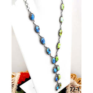 Collier pendentif en turquoise fait main du sud-ouest avec motifs Palomino et Golden Hills, idéal pour les occasions spéciales, en argent sterling - Product Image 3