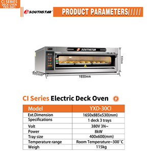 <span class=keywords><strong>Horno</strong></span> Eléctrico Comercial Southstar <span class=keywords><strong>de</strong></span> 3 Bandejas para Panadería con Vidrio Transparente, 380V, Acero Inoxidable - Product Image 6