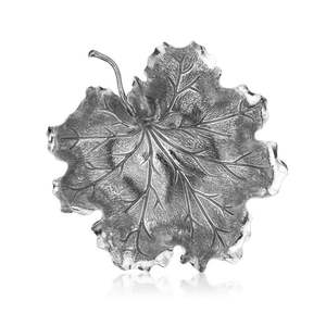 Fabriqué à la main en aluminium métal vente en gros hôtel décoration de mariage de luxe forme de feuille plateau de service de fruits pour hôtel à la maison - Product Image 3