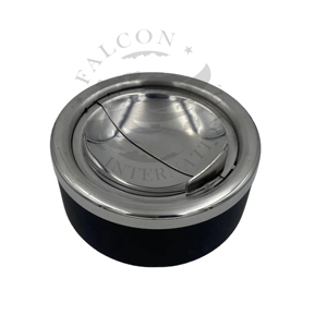 Logo personnalisable couvercle cendrier épaissi cadeaux publicitaires d'affaires en acier inoxydable pour le ménage directement de l'approvisionnement d'usine - Product Image 1