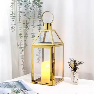 Farol de Hierro Vintage, Portavelas de Metal Rústico, Decoración de Iluminación Interior y Exterior para Jardín, Patio y Decoración del Hogar - Product Image 4