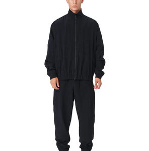 Ensemble survêtement coupe-vent deux pièces sur mesure, fermeture éclair, nylon, streetwear, haute qualité, respirant - Product Image 1