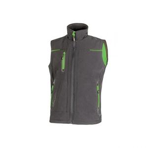 Chaleco Softshell para exteriores, universo, gris asfáltico/verde, cómodo y elegante, para el exterior, para el día a día - Product Image 1