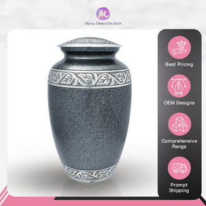Precio de mercado asequible Ampliamente vendiendo urnas de cremación de aluminio de lujo de diseño real para mantener las cenizas humanas de la India - Product Image 2