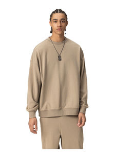 Sudadera de gran tamaño de peso pesado, jersey de invierno de lana cálida para hombres, logotipo personalizado, suministro OEM de fábrica - Product Image 3