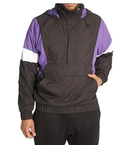 Veste coupe-vent à col montant de haute qualité pour homme, personnalisée, automne, avec logo sur le devant, style vintage, streetwear - Product Image 1