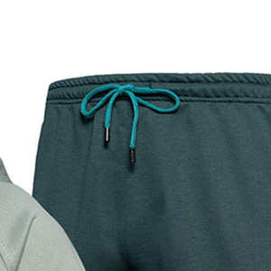 Ensemble de survêtement moderne, élégant et stylé en molleton respirant 100 % coton avec fermeture éclair, comprenant un pantalon de jogging et un sweat à capuche, idéal pour l'hiver, style streetwear uni. - Product Image 4