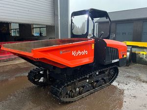 Mini-dumper chenillé diesel avec benne basculante hydraulique, moteur Kubota, chargeur compact pour chantier, haute capacité de charge - Product Image 6