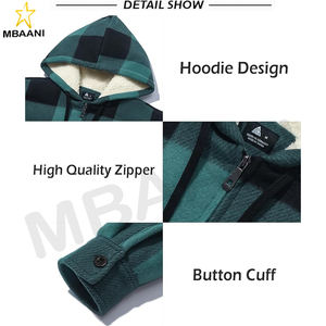 Relaxed Fit Flannel <b>Sherpa</b>-<b>Lined</b> Shirt <b>Jacket</b> For Men. - Product Image 5