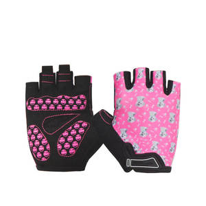 Guantes de ciclismo antideslizantes acolchados de medio Dedo de silicona de alta calidad para uso unisex - Product Image 5