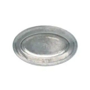 Plat de service ovale en étain fait à la main, style classique élégant, plat en métal aluminium, vaisselle, plat d'accentuation pour la salle à manger à domicile - Product Image 4