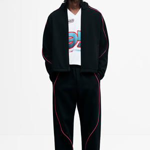 Prix d'usine – Sweat à capuche zippé coupe classique en molleton bouclette épais (410 g/m²) en Spandex/Polyester, écologique et coupe-vent pour l'hiver - Product Image 3