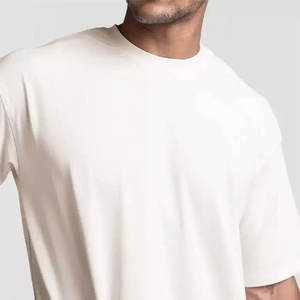 Camiseta extragrande de algodón 100% Vintage de alta calidad para hombre, ajuste holgado lavado con mangas cortas, peso pesado - Product Image 3