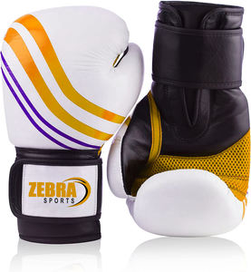 Gants de boxe super en dentelle de haute qualité 12oz 16oz pour enfants Logo personnalisé Matériau en cuir Type de boxe Kick Tailles comprenant 14oz - Product Image 2