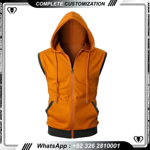 New Fashion <b>Men</b> Collection Gym <b>Sleeveless</b> <b>Hoodies</b> Gym Fitness Wear Stringer Workout <b>Hoodies</b> - Product Image 6