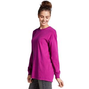 T-shirt jaune à manches longues uni à col ras du cou personnalisé d'été respirant XL - Product Image 6