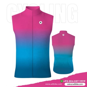 Camiseta de ciclismo transpirable sin mangas de verano OEM más vendida personalizable a prueba de viento de talla grande estampado ecológico de secado rápido - Product Image 4