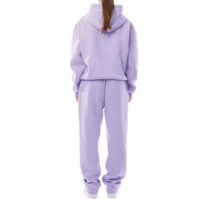 New Men's Custom Logo Outerwear Sets Full Customization Oversized Tracksuits Jacket Pants Wholesale Blank <b>Knitted</b> Set - Product Image 2