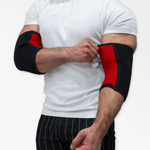 Codera de neopreno para levantamiento de pesas, soporte de compresión para codo, para entrenamiento con barra en gimnasio, press de banca, codera personalizada - Product Image 3