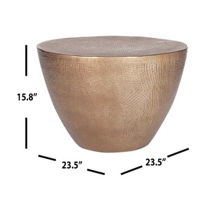 Mesa de Centro Moderna y Ecológica de Aluminio con Diseño de Puntos Laterales para Sala de Estar y Jardín - Product Image 5