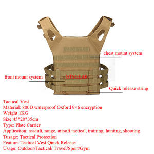 Gilet tactique d'entraînement en plein air à prix d'usine avec système Molle retirer en toute sécurité le gilet de protection - Product Image 4
