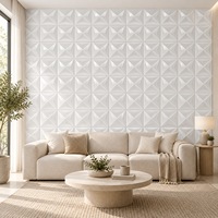 Panneau mural décoratif moderne en PVC insonorisant à motif géométrique 3D WYRAX pour appartement, chambre, salle de sport, salon, murs décoratifs