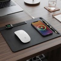 Nouveau tapis de souris à chargement sans fil 15W double charge pour montres connectées, modèle universel 17, vente en gros, cadeau de fin d'année et de gala annuel