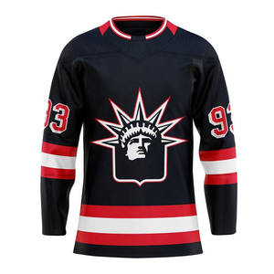 Calidad Premium Precio al por mayor Nombre del equipo personalizado Jersey de hockey sobre hielo Uniforme y camiseta de hockey - Product Image 3