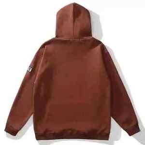 Unisex Cotton Sweatshirt Custom Puff <b>Printing</b> Logo Winter Heavyweight Hoodie for Men and Women Autumn Season - Product Image 2