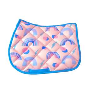 Almohadillas sublimadas ecológicas para SILLÍN de caballo, juego a juego con color personalizado y logotipo, diseño de pato de doma equina - Product Image 3