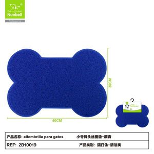 Tappetino Impermeabile Antipolvere per Lettiera per Gatti Blu - Modello WenbiStrong 82012B1 - Product Image 1