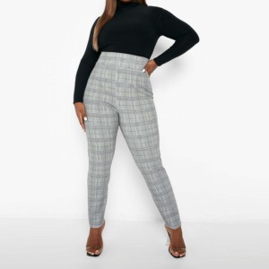 Pantalones de chándal informales de algodón para mujer de talla grande para adultos, pantalones Cargo de pierna ancha para mujer, pantalones transpirables con frente plano para mujeres y niñas - Product Image 1