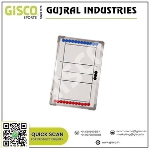 Tableau blanc effaçable à la demande en cadre en aluminium petit tableau tactique magnétique pour deux équipes stylo et support arrière - Product Image 2