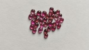 พลอยทัวร์มาลีนสีชมพูขนาด4มม. อัญมณีสีเขียวธรรมชาติทรงแบนหินทัวร์มาลีนสำหรับทำเครื่องประดับ - Product Image 3