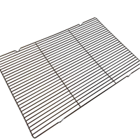 Plateau et grille de barbecue en acier inoxydable rectangulaires personnalisés en gros avec maille élargie