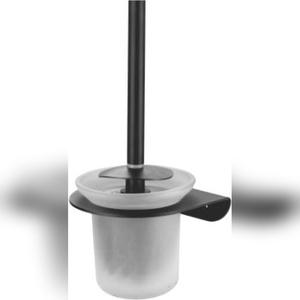 Ensemble de porte-brosse de toilette de qualité commerciale, design mural, pour les ensembles de robinetterie de salle de bain de qualité hospitalière, mise à niveau - Product Image 1