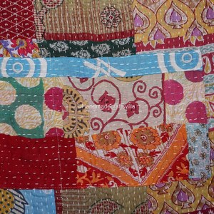 Handmade Vintage Kantha Quilt Patchwork Quilted Cotton <b>Apron</b> Bohemian Style <b>Kitchen</b> <b>Apron</b> for <b>Women</b>-Wholesale - Product Image 4