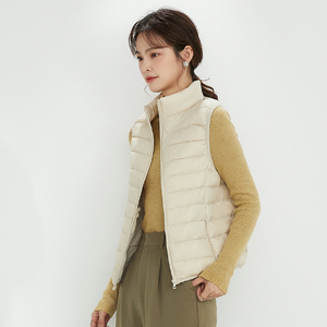 Chaleco Acolchado Impermeable y Cortavientos para Mujer, Logotipo Personalizado OEM, Ligero, Acolchado de Diamantes, Chaqueta sin Mangas para Exteriores, Senderismo - Product Image 3